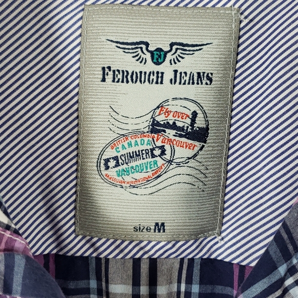 FEROUCH JEANS MEN'S SHIRTS SIZE M - Picture 6 of 15